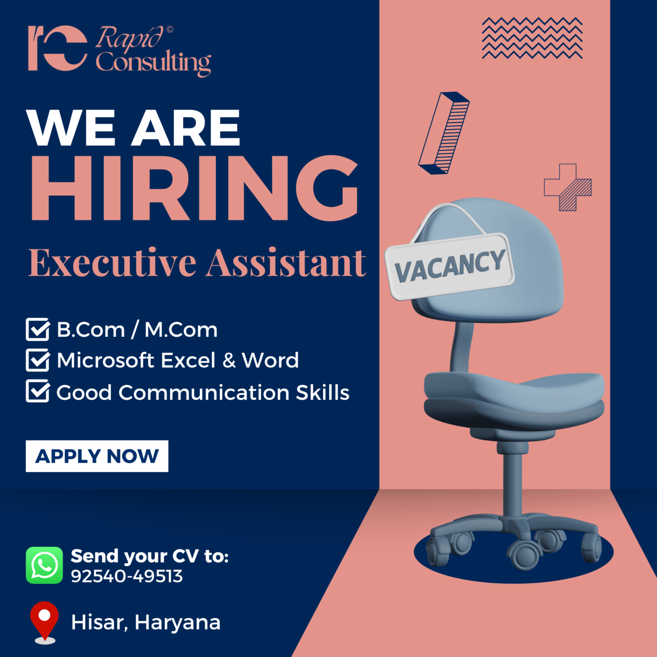 Executive Assistant Job at Rapid Consulting Limited